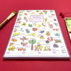 Fruits And Berries Wildlife Spotting Notepad