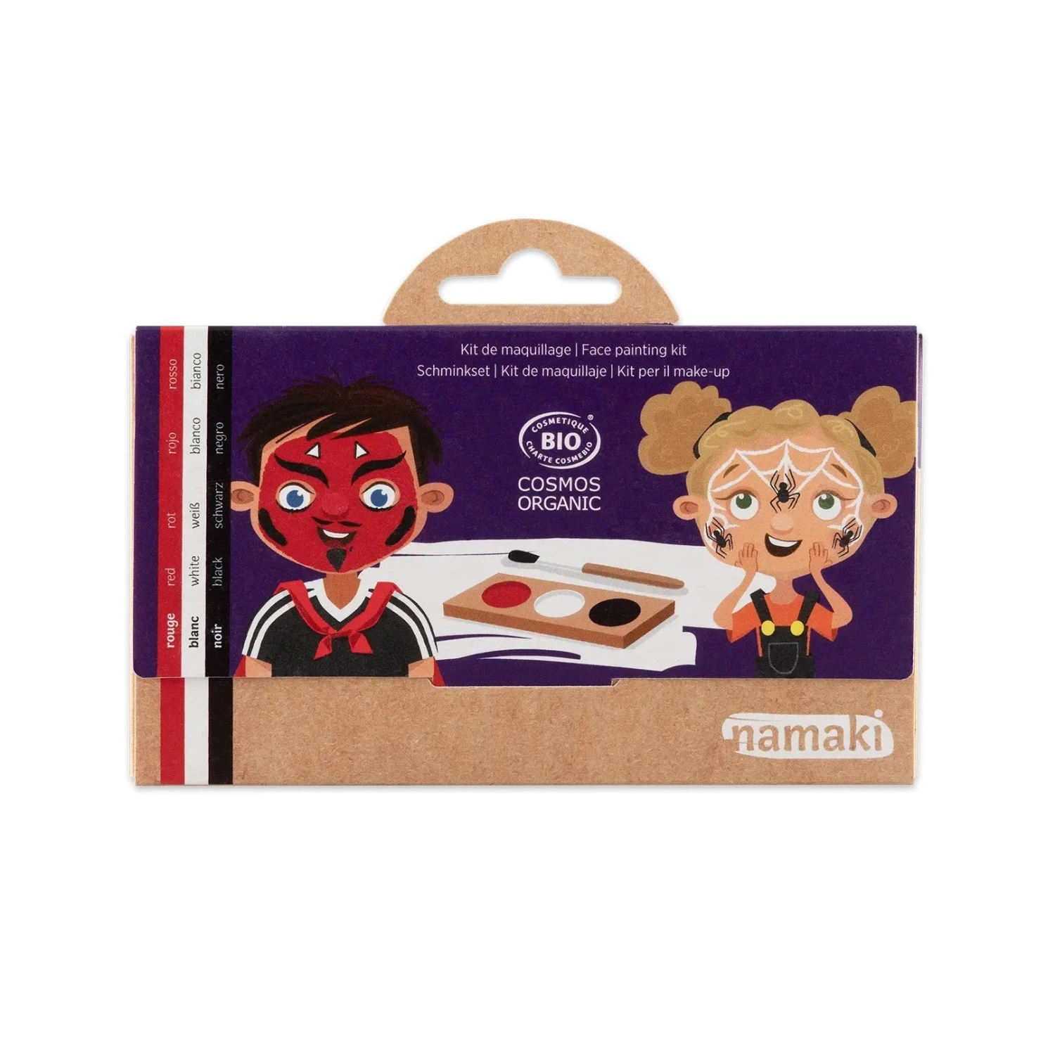 3 Colour Face Paint Kit | Devil & Spider 2 3 Colour Face Paint Kit | Devil & Spider - Image 2