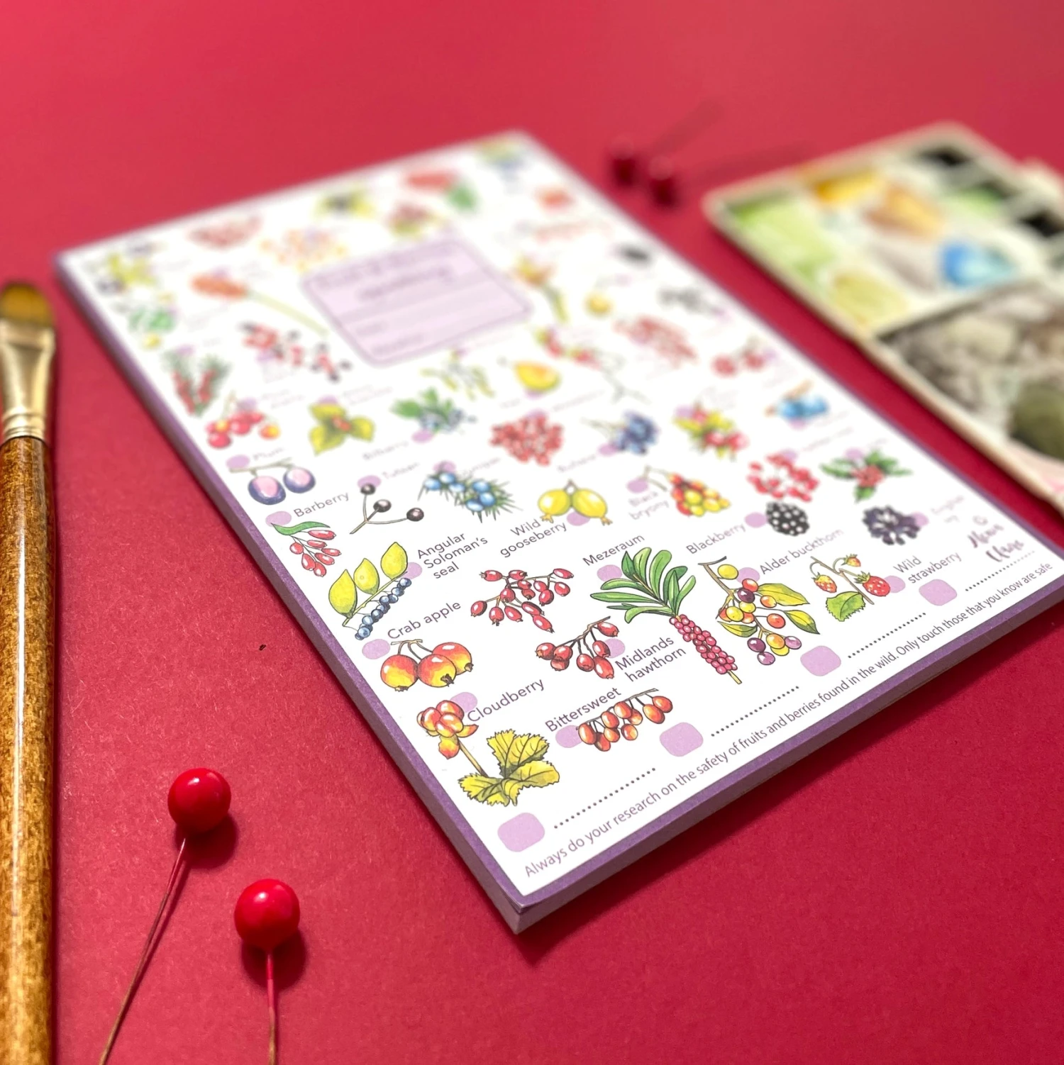 Fruits And Berries Wildlife Spotting Notepad 2 Fruits And Berries Wildlife Spotting Notepad - Image 2