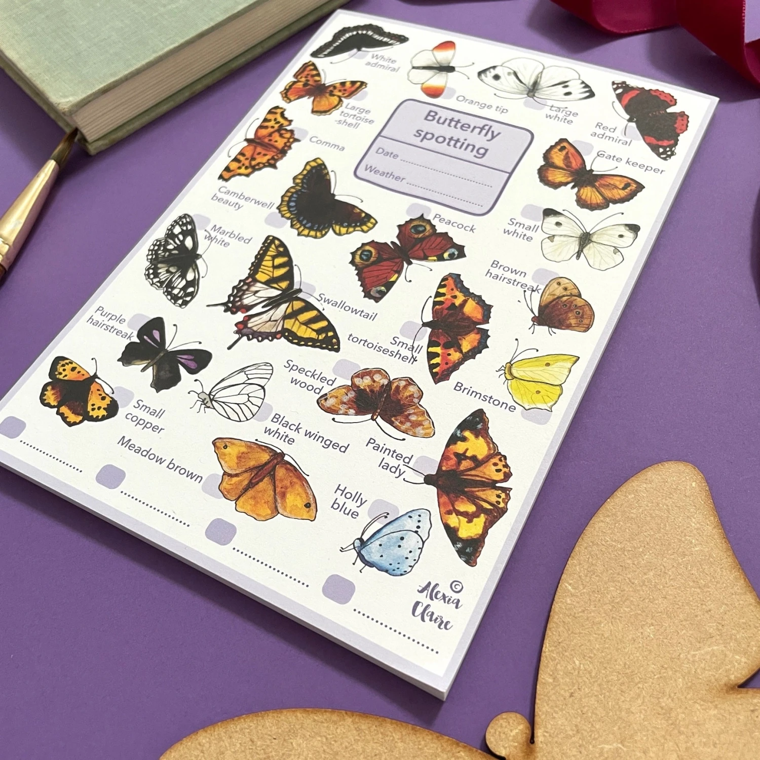 Butterflies Wildlife Spotting Notepad 5 Butterflies Wildlife Spotting Notepad - Image 5