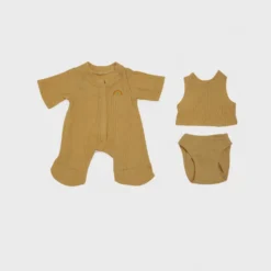 Dinkum Doll Pointelle Pyjama Set | Honey