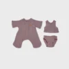 Dinkum Doll Pointelle Pyjama Set | Lavender