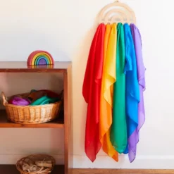 Rainbow Playsilk Display