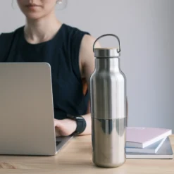 Klean Kanteen Rise Reflect Insulated 592ml | Brushed Steel & Bamboo -Toy Series Store K16RVCSSLB RF Tokyo 104 Photoroom