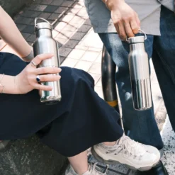 Klean Kanteen Rise Reflect Insulated 592ml | Brushed Steel & Bamboo -Toy Series Store K16RVCSSLB RF Tokyo 118 Photoroom