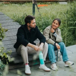 Klean Kanteen Rise Reflect Insulated 592ml | Brushed Steel & Bamboo -Toy Series Store K20RVCPPL CA MAY25 FENOMENO 50 Photoroom