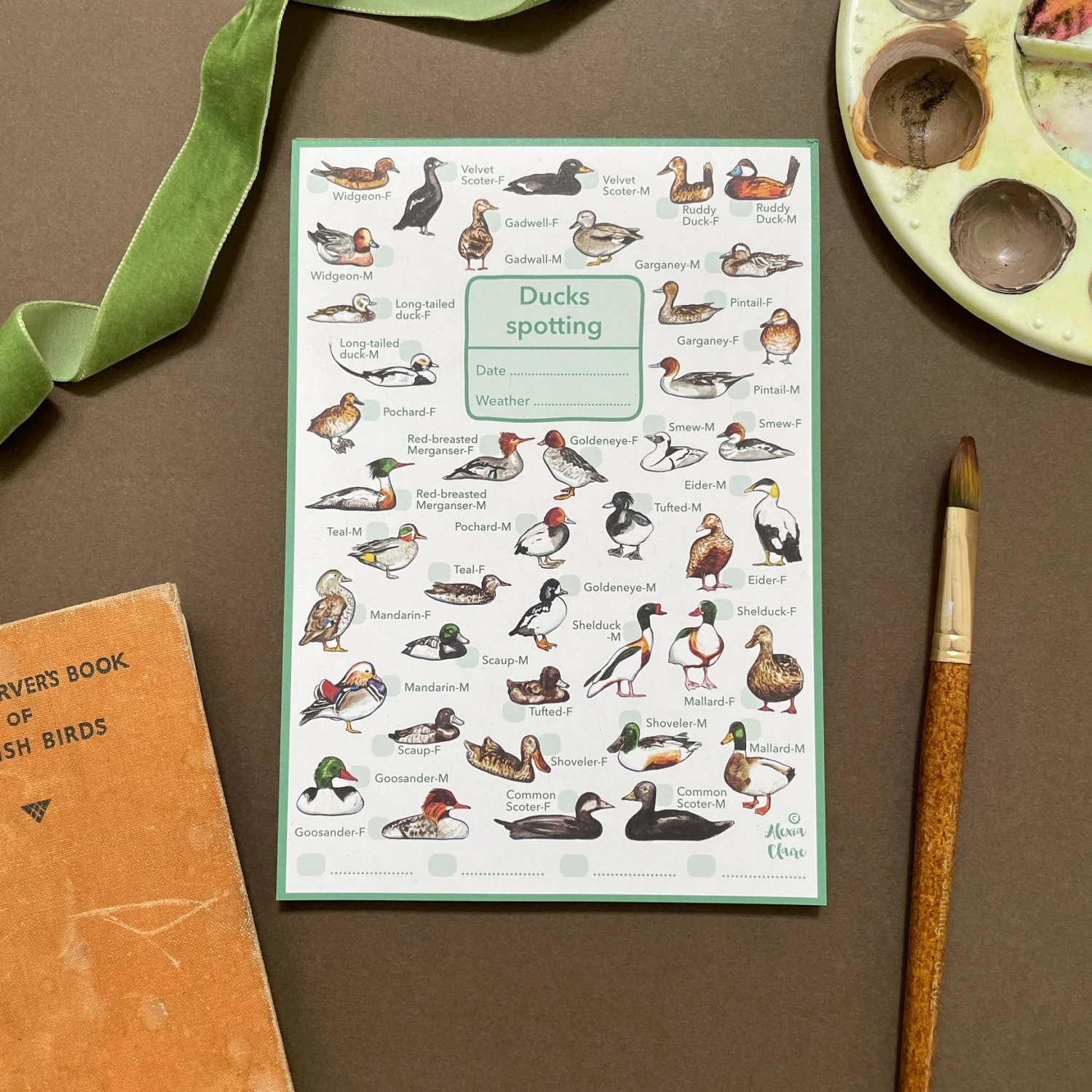 Ducks Wildlife Spotting Notepad 6 Ducks Wildlife Spotting Notepad - Image 6